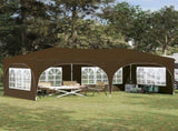 Pop-up Party Tent 575 x 288 x 245 cm Taupe Oxford Fabric 42019894