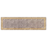Rug Runner MARSA Grey 100 x 350 cm Polyester and PVC 42023363