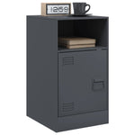 ZNTS Bedside Cabinet Anthracite 34.5x39x62 cm Steel 841767