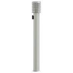 Outdoor Floor Lamps with Outlet 3pcs Silver 110cm Stainless Steel 4006376