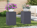 Plant Stand 2 pcs Anthracite 24 x 24 x 55 cm Steel 865815