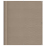 Balcony Screen Taupe 120x1000 cm 100% Polyester Oxford 4000251