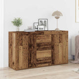 Sideboard with Drawer Old Wood 120 x 36 x 69 cm Engineered Wood 3333863