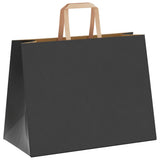 Paper Bags 250 pcs with Handles Black 32x17x25 cm 4101873