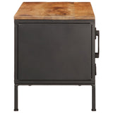 TV Cabinet 110x35x40 cm Solid Rough Wood Mango 376044