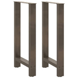 Bar Table Legs Natural Steel 2 pcs 50x cm Steel 4013331