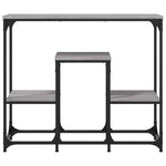 ZNTS Console Table Grey Sonoma 89.5x28x76 cm Engineered Wood 833386