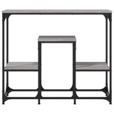 ZNTS Console Table Grey Sonoma 89.5x28x76 cm Engineered Wood 833386