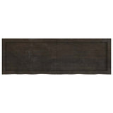 Table Top Dark Brown 120x40x cm Treated Solid Wood Oak 3156435