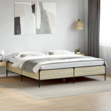 Bed Frame without Mattress Sonoma Oak 200x200 cm 3279778