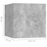 10 Piece TV Cabinet Set Concrete Grey Engineered Wood 3079157