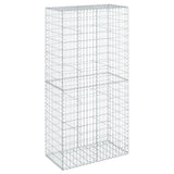 Gabion Basket with Cover 100x50x200 cm Galvanised Iron 3295166