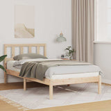 Bed Frame with Headboard Brown 80 x 200 cm Solid Pine Wood 872245