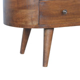 Chestnut Rounded Entertainment Unit IN894