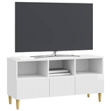 TV Cabinet High Gloss White 102 x 34.5 x 50 cm Engineered Wood 894679