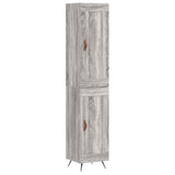 Highboard Grey Sonoma 34.5x34x180 cm Engineered Wood 3200431