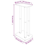 Speaker Stands 2 pcs Silver Tempered Glass 3 Pillars Design 51802