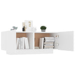 Bedside Cabinet White 100x35x40 cm Engineered Wood 3082765