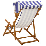 Deck Chair 2 pcs 3 Position Solid Eucalyptus Wood 3407817