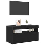 TV Cabinet 2 pcs Black Oak 75 x 35 x 40 cm Engineered Wood 862558