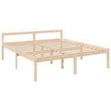 Senior Bed Natural Wood Solid Pine Wood AU King Size Senior Bed 3195366