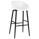 7 Piece Bar Set Black and White 3057390