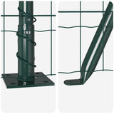 Welded Wire Fence with Concrete Base 10 x 1.4 m 3350822