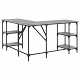 Desk Grey Sonoma 139x139x75 cm Engineered Wood 837595
