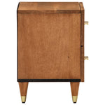 ZNTS Bedside Cabinet 40x33x46 cm Solid Wood Mango 358282