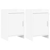 Bedside Tables 2 pcs White 40 x 30 x 60 cm Engineered Wood 8011012