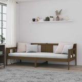 Day Bed without Mattress Honey Brown Solid Wood Pine 90x190 cm Single 820280