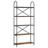 Bookshelf Smoked Oak 80 x 30 x 183 cm Engineered wood 879889