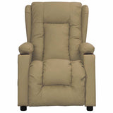 Recliner Chair Cappuccino Faux Leather 339070