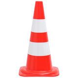 Reflective Traffic Cones 20 pcs Red and White 50 cm 150947