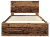 Bed Frame with Headboard Old Wood 90 x 200 cm Solid Pine Wood 3411062
