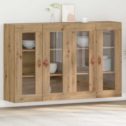 Wall Mounted Cabinet 2 pcs Artisan oak 69.5 x 34 x 90 cm 3334300