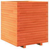 Garden Planter Wax Brown 60x60x72 cm Solid Wood Pine 3282616