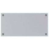 Wall-mounted Magnetic Board White 100x50 cm Tempered Glass 4008634