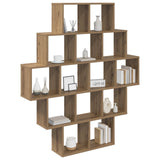 Wall Shelf Artisan Oak 120 x 20 x 136 cm Engineered Wood 8012163