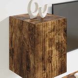TV Wall Cabinet Wall-mounted 2 pcs Smoked Oak 30 x 31 x 40 cm 892260