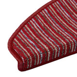 Self-adhesive Stair Mats 15 pcs Red 65 x 21 x 4 cm 42011446