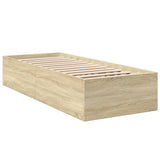 Bed Frame without Mattress Sonoma Oak 90x190 cm Single 3281065