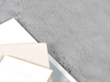Anti-Slip Faux Rabbit Fur Rug OLITE Grey 160 x 160 cm Polyester 42021686