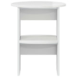Side Cabinet 2 pcs High Gloss White 40 x 50 cm Engineered Wood 899825