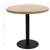 Bistro Table Light Brown 80 cm MDF 286424