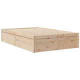 Bed Frame without Mattress 120x190 cm Small Double Solid Wood Pine 3282387