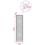 Gabion with 3.5 mm Wire and 5x10 cm Mesh 50x20x200 cm 3462667