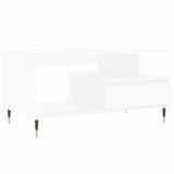 Coffee Table White 90x49x45 cm Engineered Wood 831012
