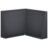 Retaining Wall 50 x 50 x 30 cm Steel Anthracite 8015203