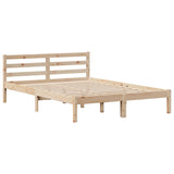 Bed Frame without Mattress 140x200 cm Solid Wood Pine 3305826